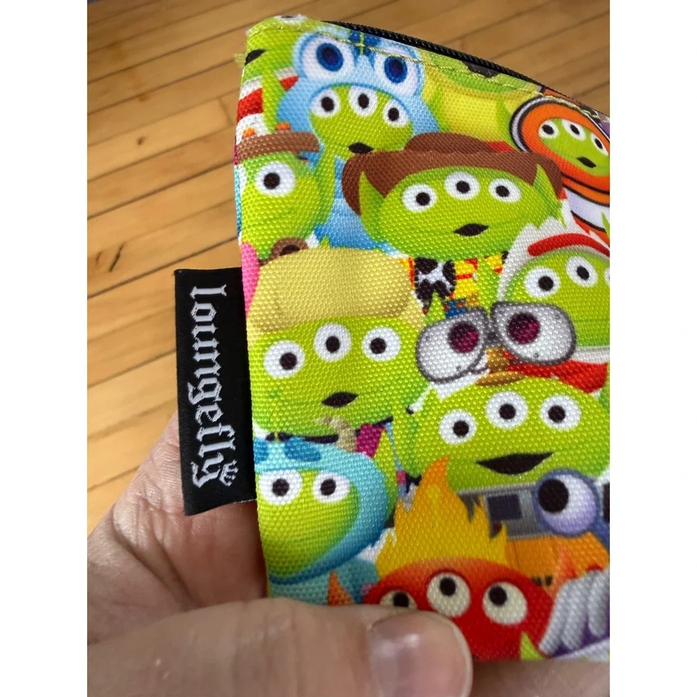 Loungefly Pixar Toy Story‎ Aliens in different costumes nylon pouch